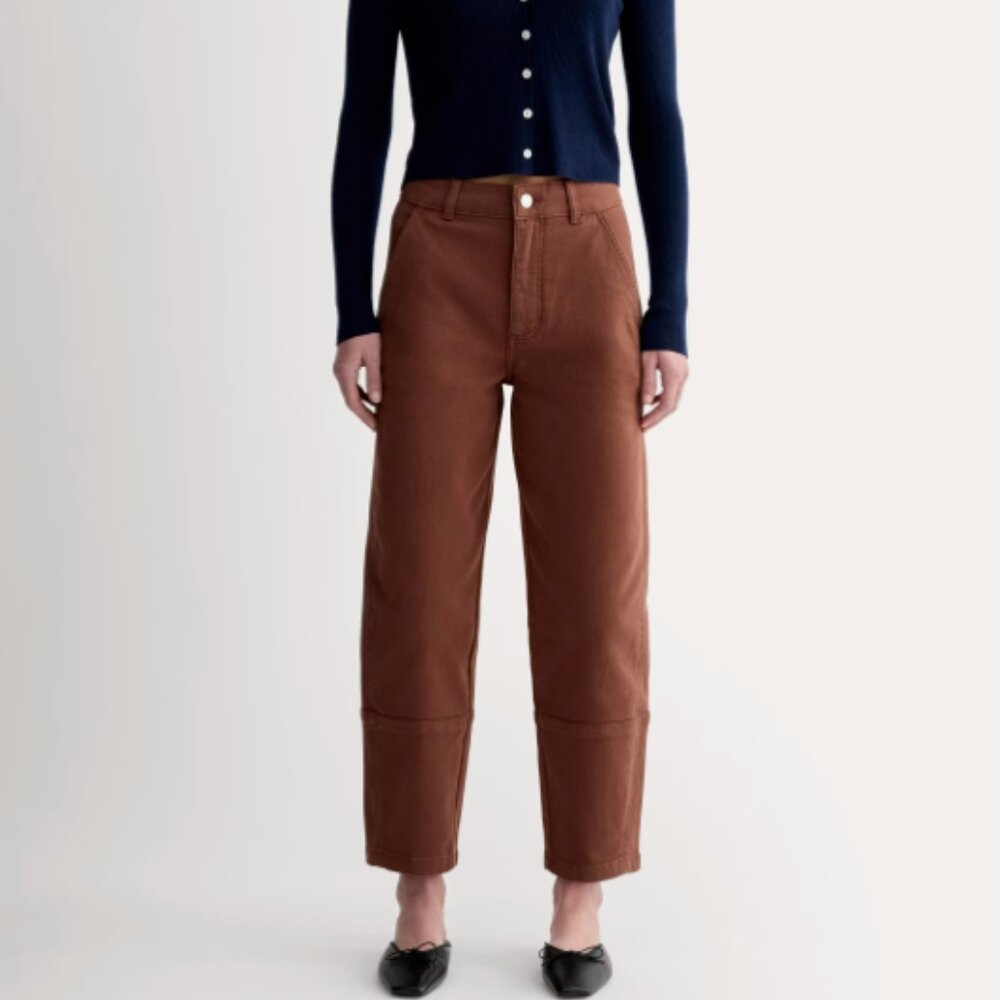Everlane Barrel Pant Rosewood 4